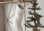 Roan Pinecone Stocking Holder Brass