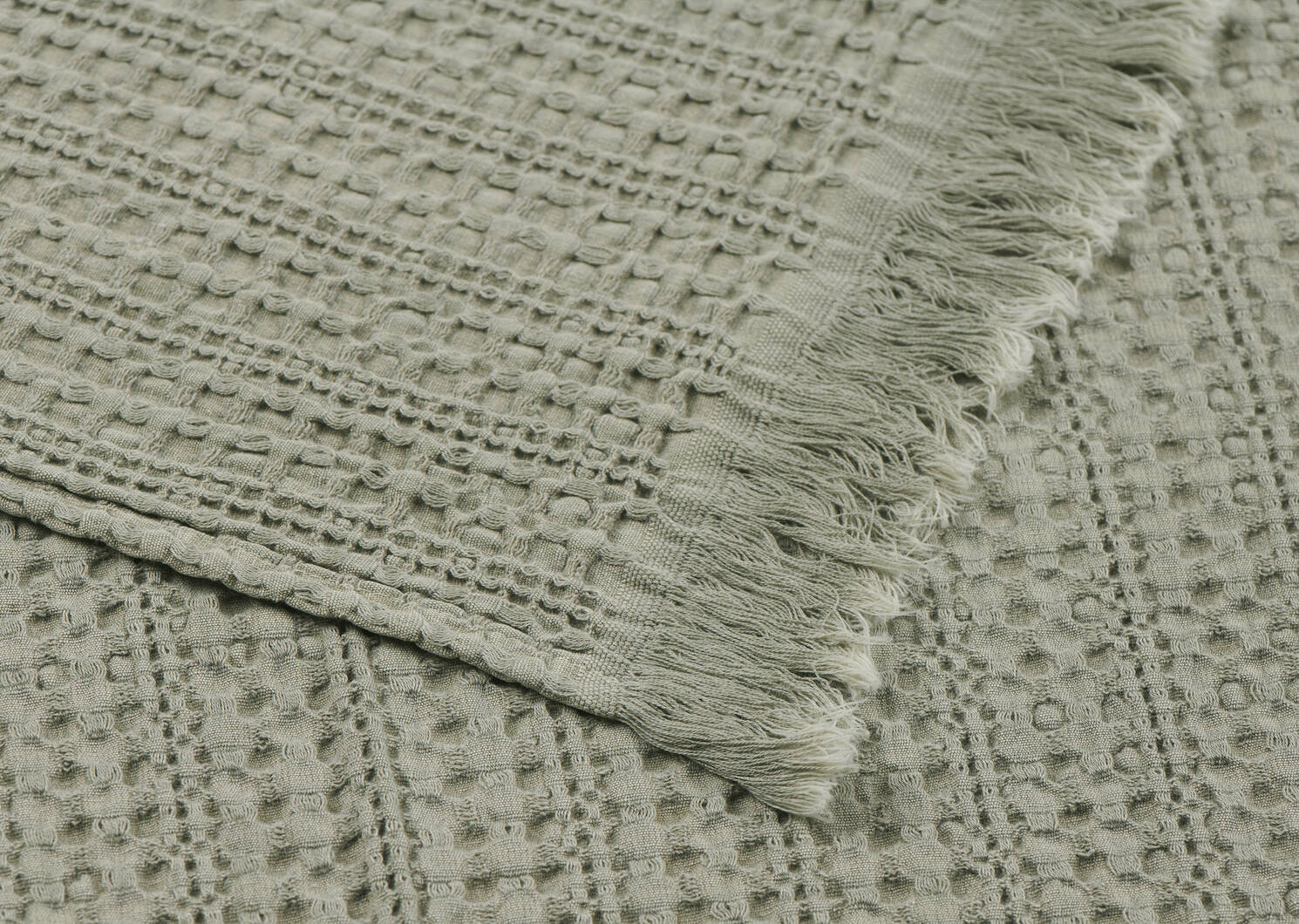 Darwin Waffle Throw Sage