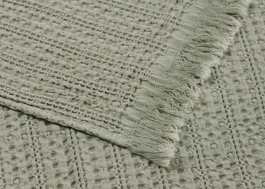 Darwin Waffle Throw Sage