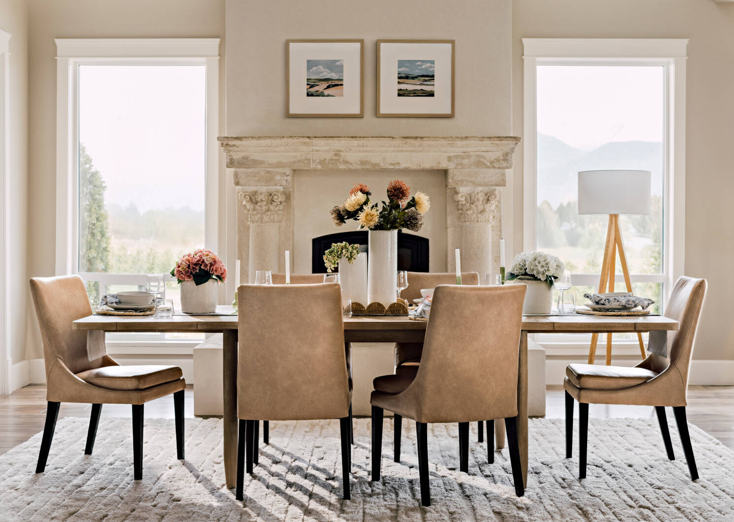 Finley Rug 94x120 Ivory
