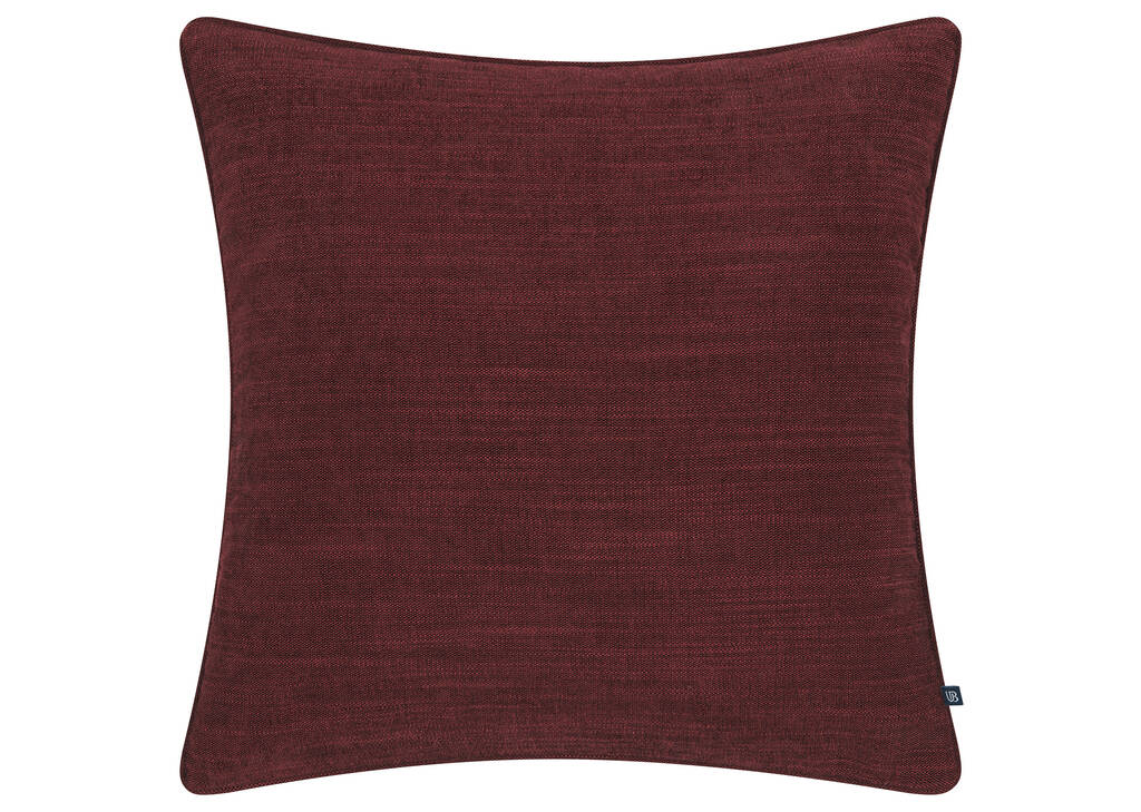 Coussin Bailey 20x20 bordeaux