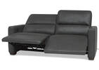 Reese Leather Reclining Sofa -Arlo Smoke