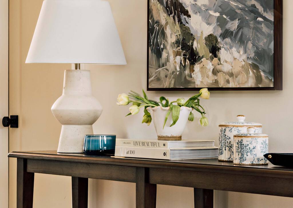 Large bougie en pot Rossi bleue