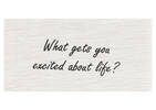 Ens. 8 serviettes Life Questions avoine