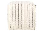 Ardell Cotton Boucle Pouf Ivory/Black