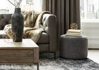 Archibald Ottoman 18" -Jennings Grey