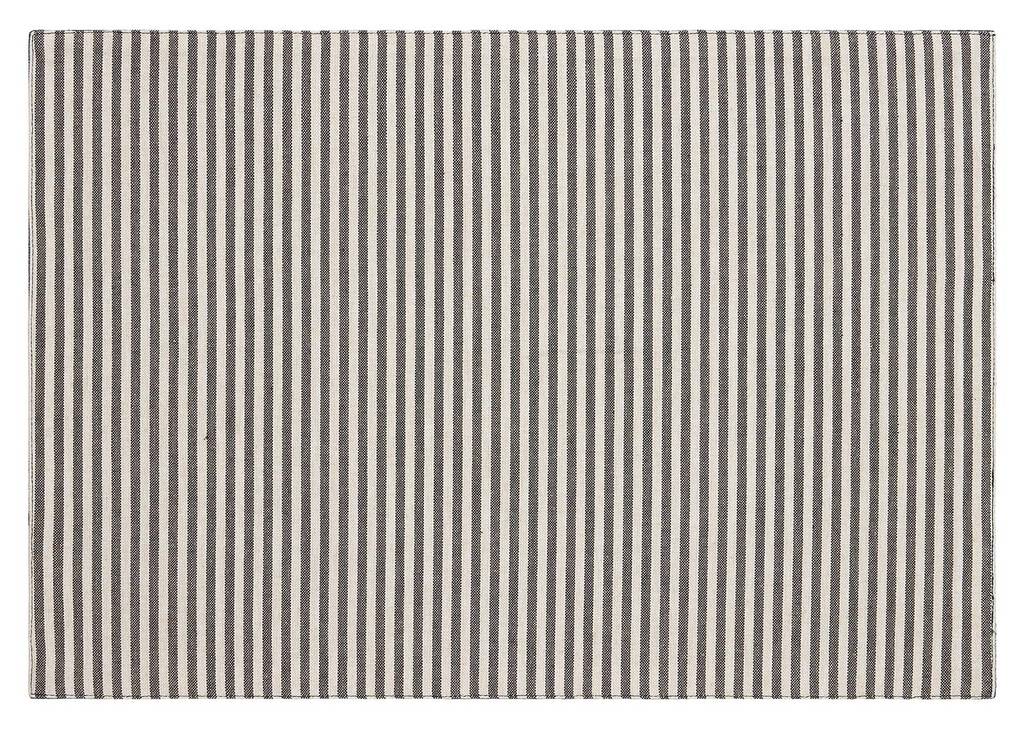 Beaumaris Stripe Placemat Charcoal/Na