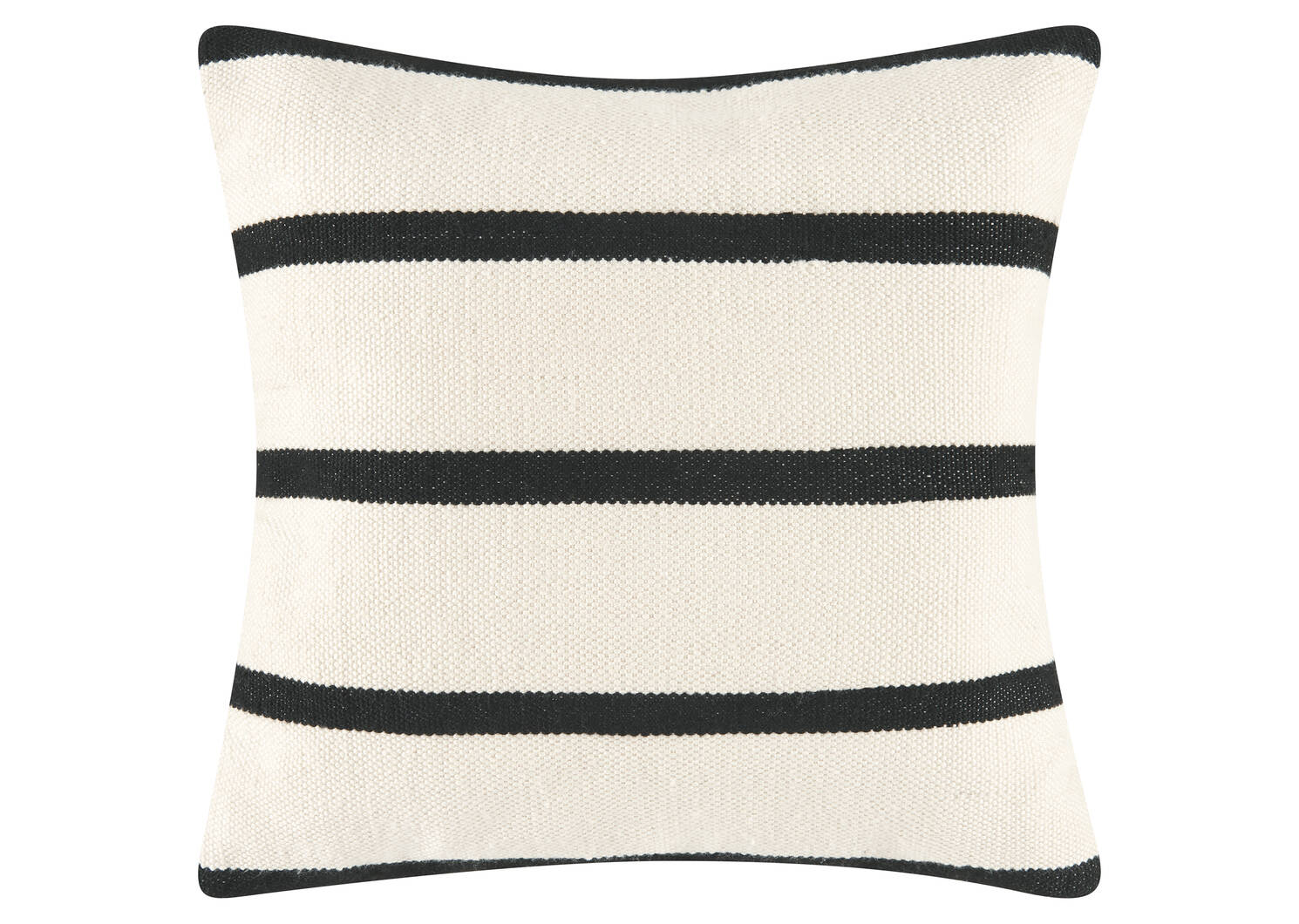 Kiva Outdoor Pillow 21x21 Ivory/Black