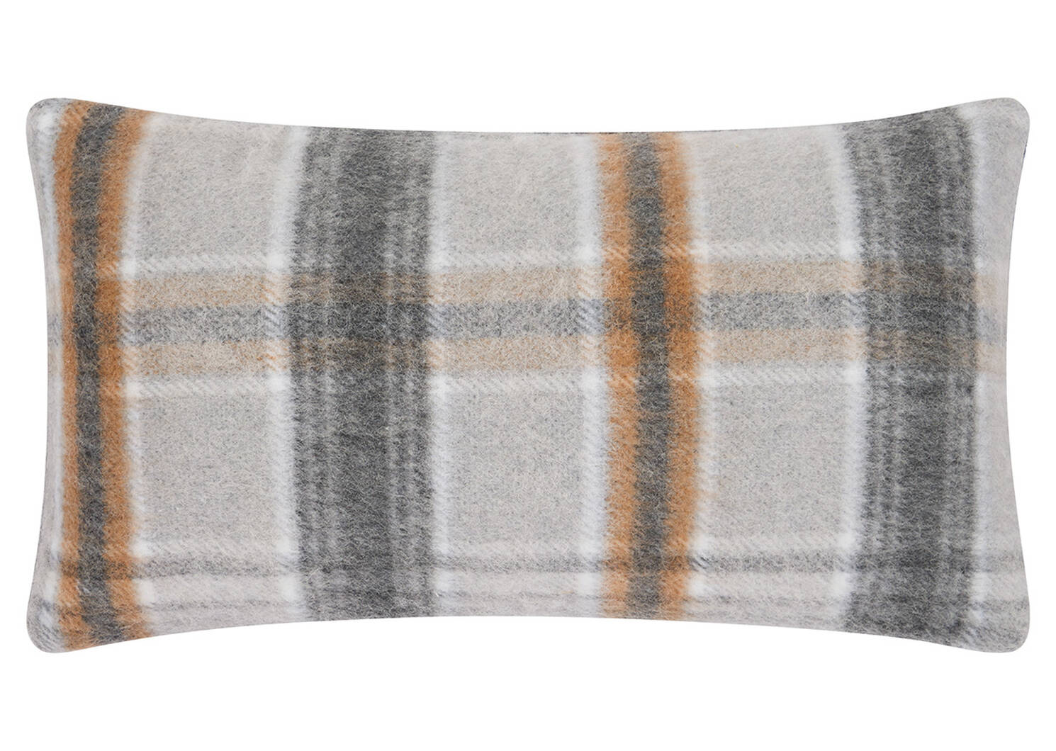 Iain Plaid Toss 12x22 Grey/Caramel