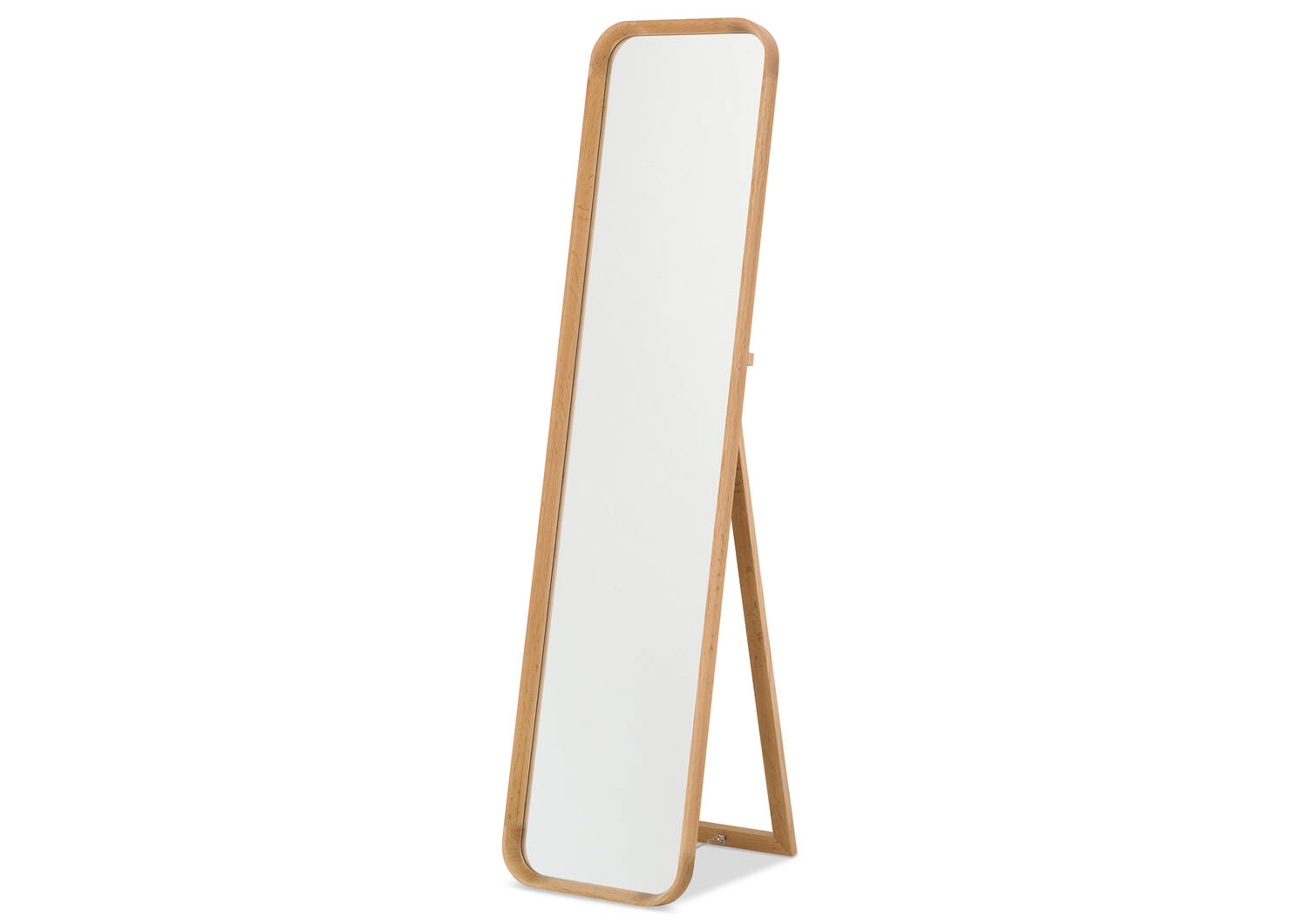 Miroir plein pied en chêne Ruben naturel
