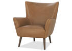 Fauteuil cuir Diablo -Harrod brun clair