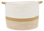 Rosio Basket Large Ivory/Tan