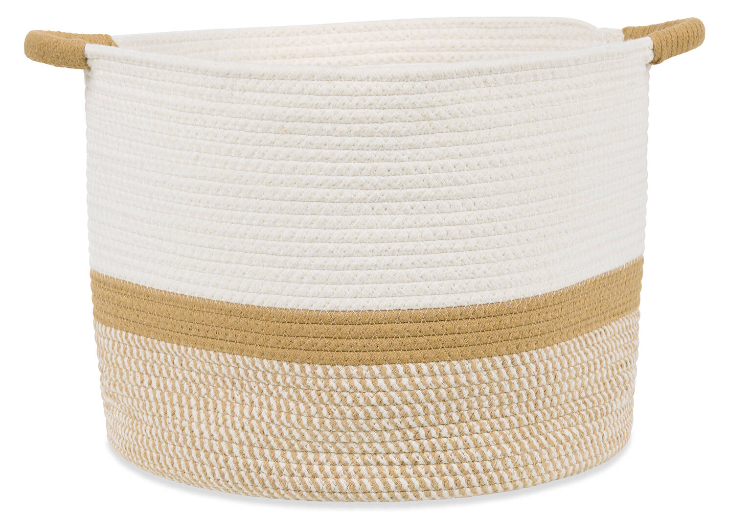 Rosio Basket Large Ivory/Tan