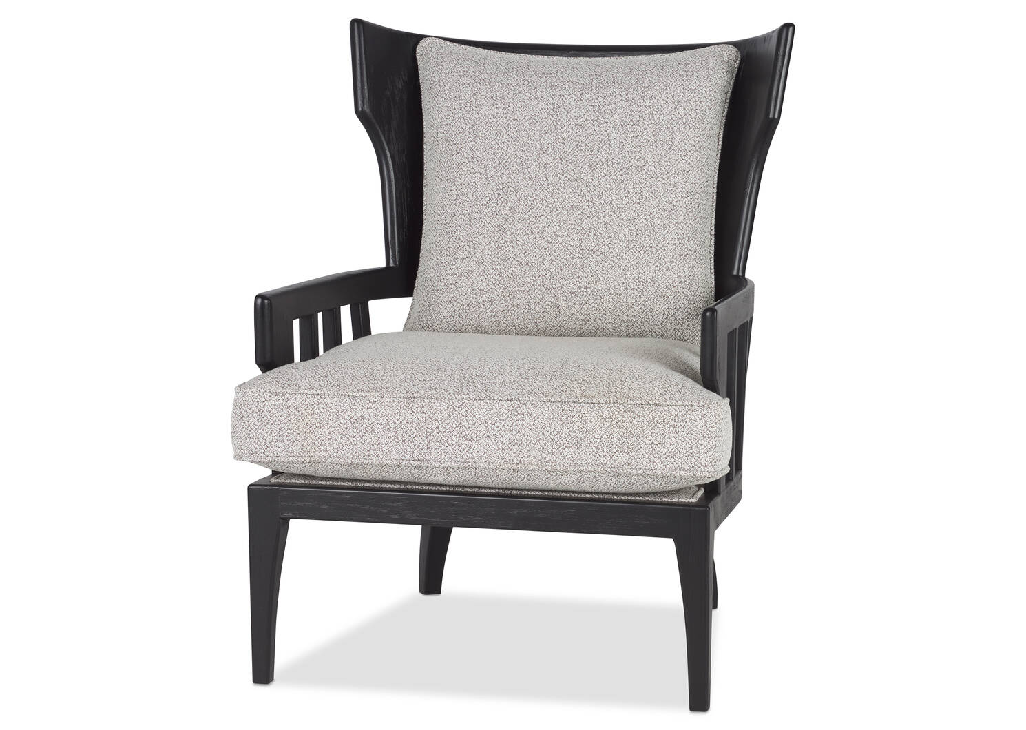 Fauteuil Tisdale Noir -Halo cailloux