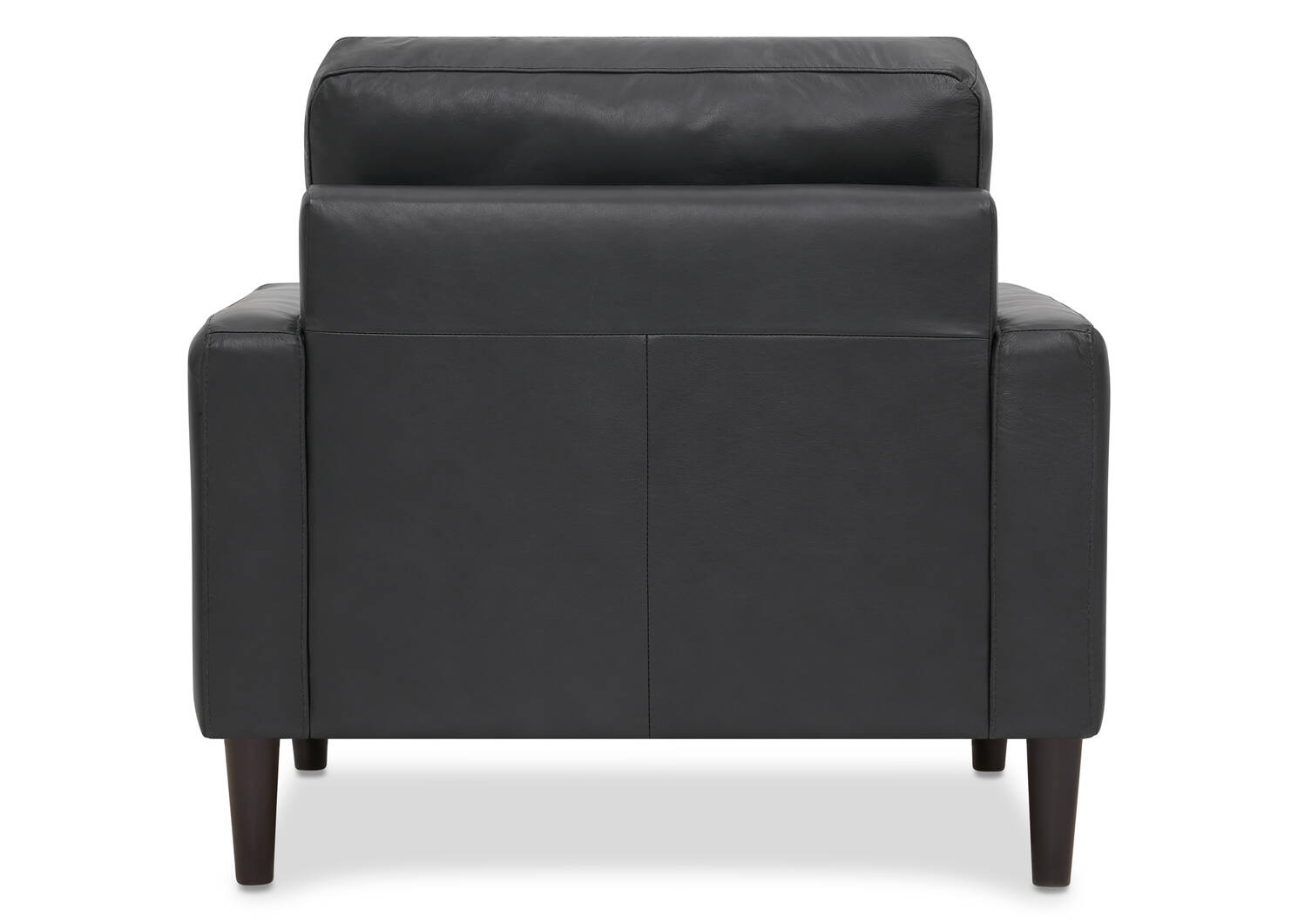 Savoy Leather Armchair -Jett Anthracite