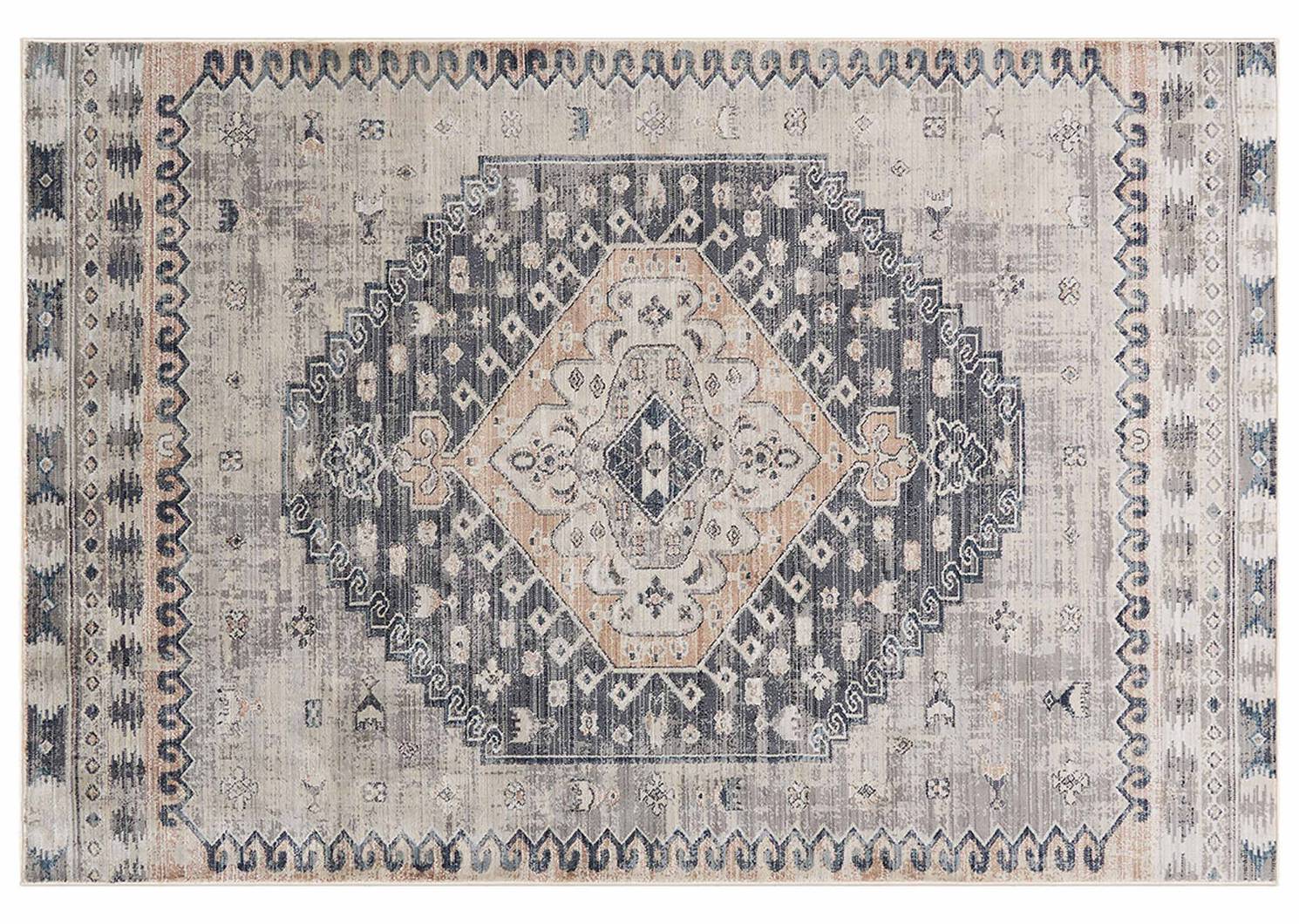 Levy Rug 61x91 Blue/Goldfield