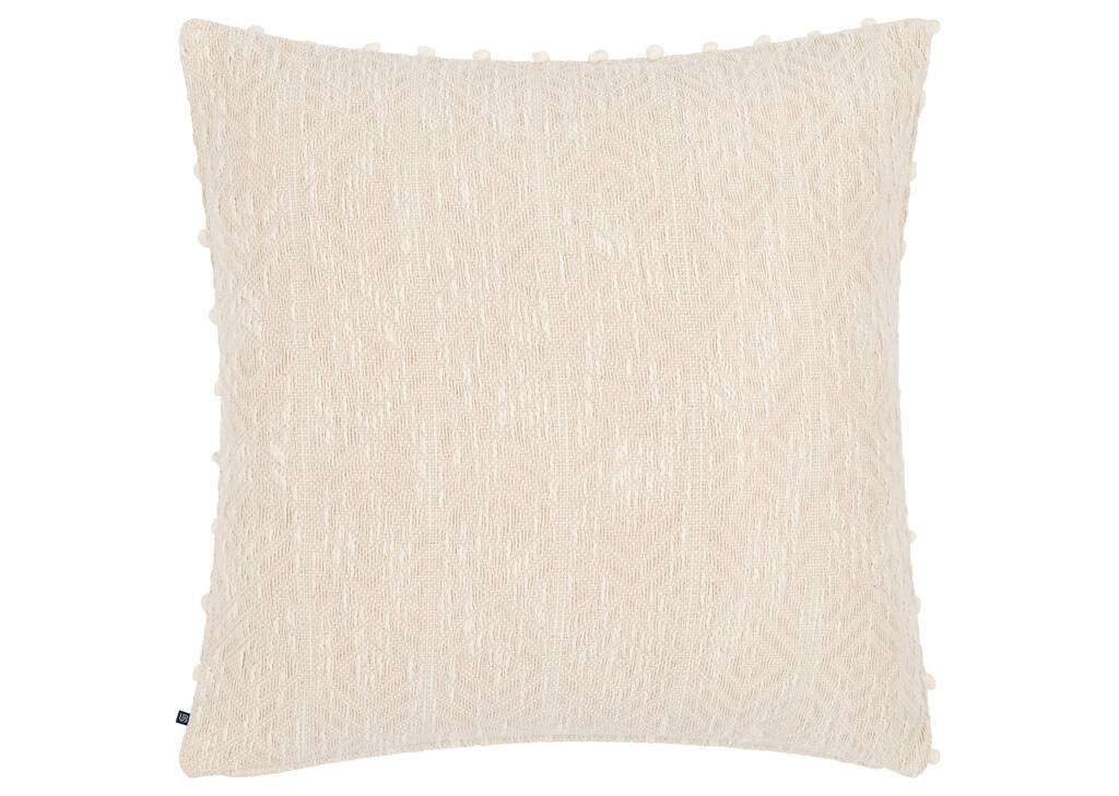 Coussin en coton Aniel 20x20 sable/iv