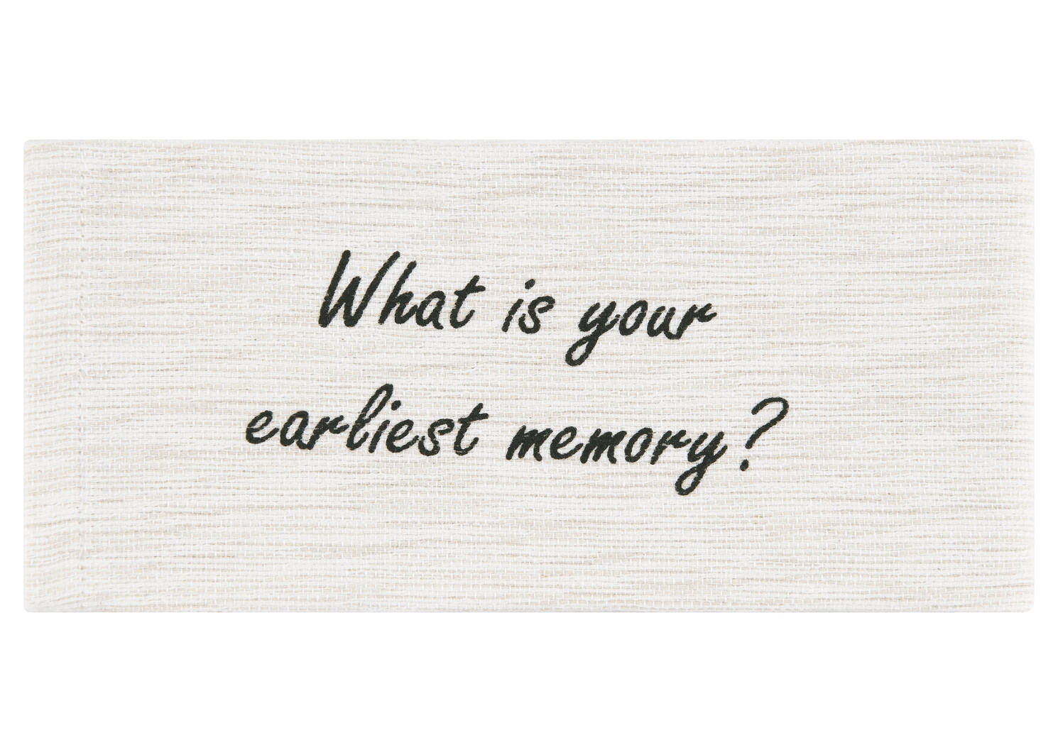 Ens. 8 serviettes Life Questions avoine