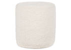 Pouf en coton Clarkson ivoire