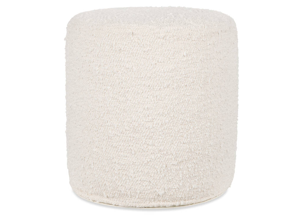 Clarkson Cotton Pouf Ivory