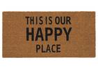 Happy Place Doormat Natural