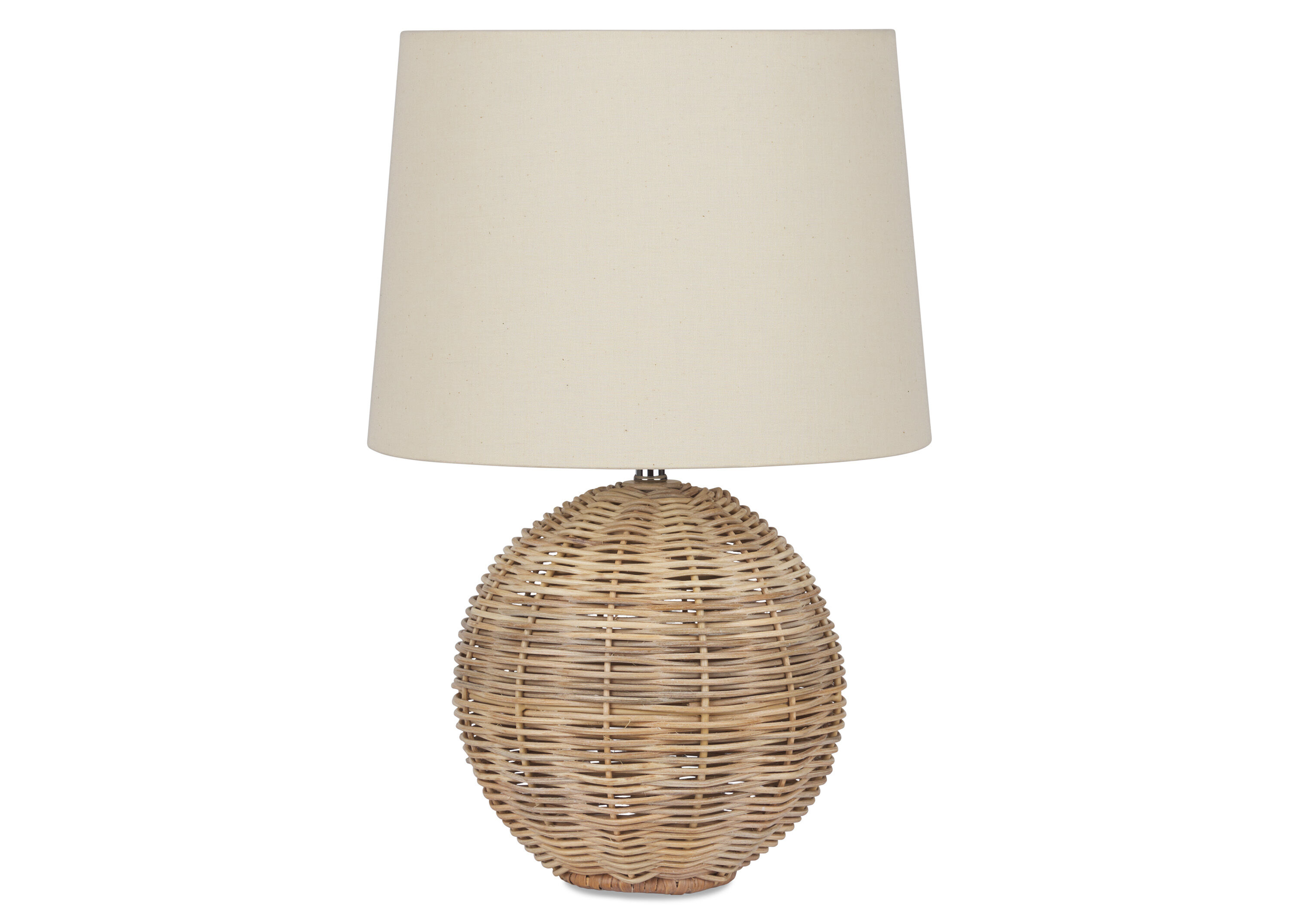 Wicker rattan on sale table lamp