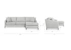 Hensley Sofa Chaise -Wish Silverdus, RCF