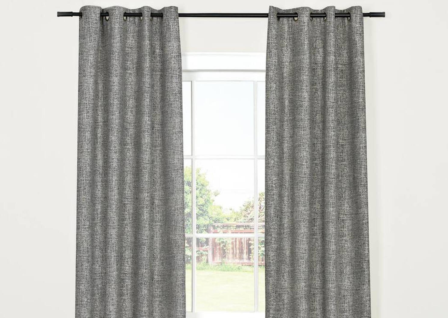 Rideau Samwell 96 gris foncé