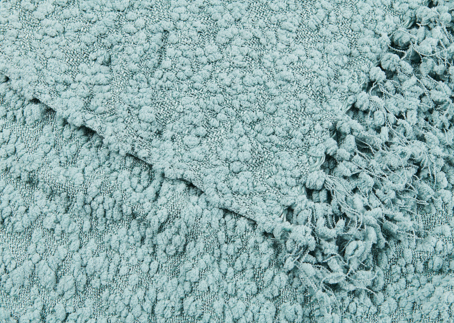 Colby Chenille Throw Deep Aqua