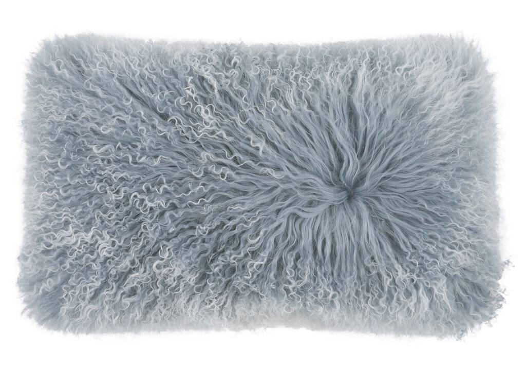 Mongolian Snowy Toss 12x22 Dusty Blue