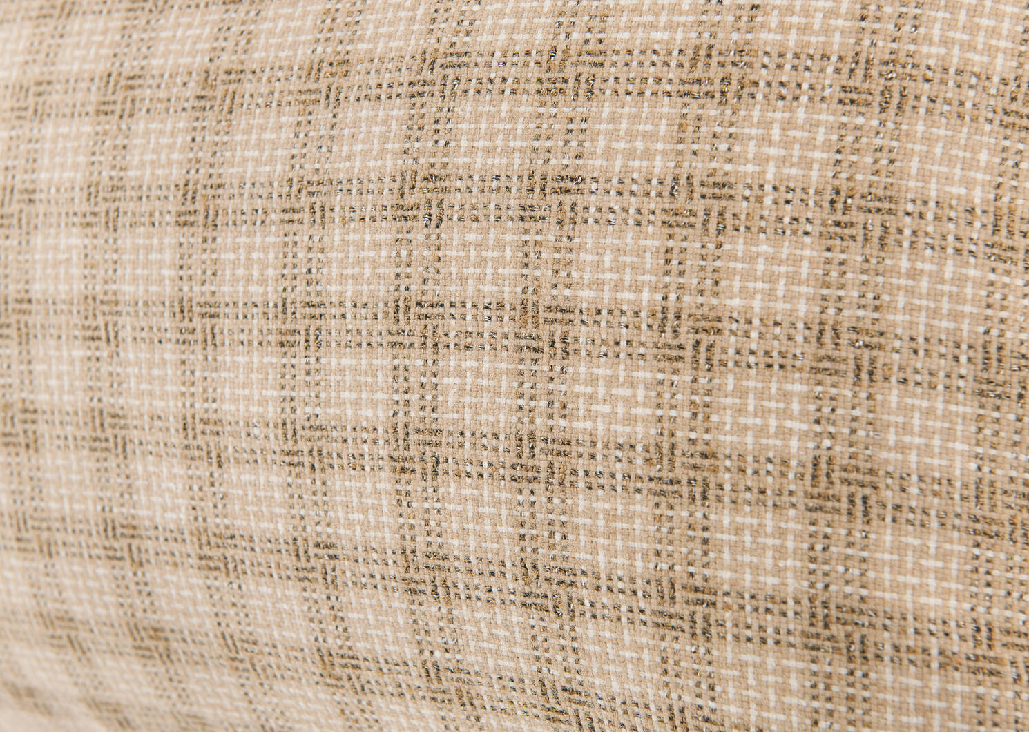 Astell Tweed Pillow 12x22 Tan/Ivory