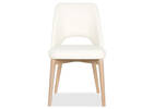 Avola Leather Dining Chair -Trina White