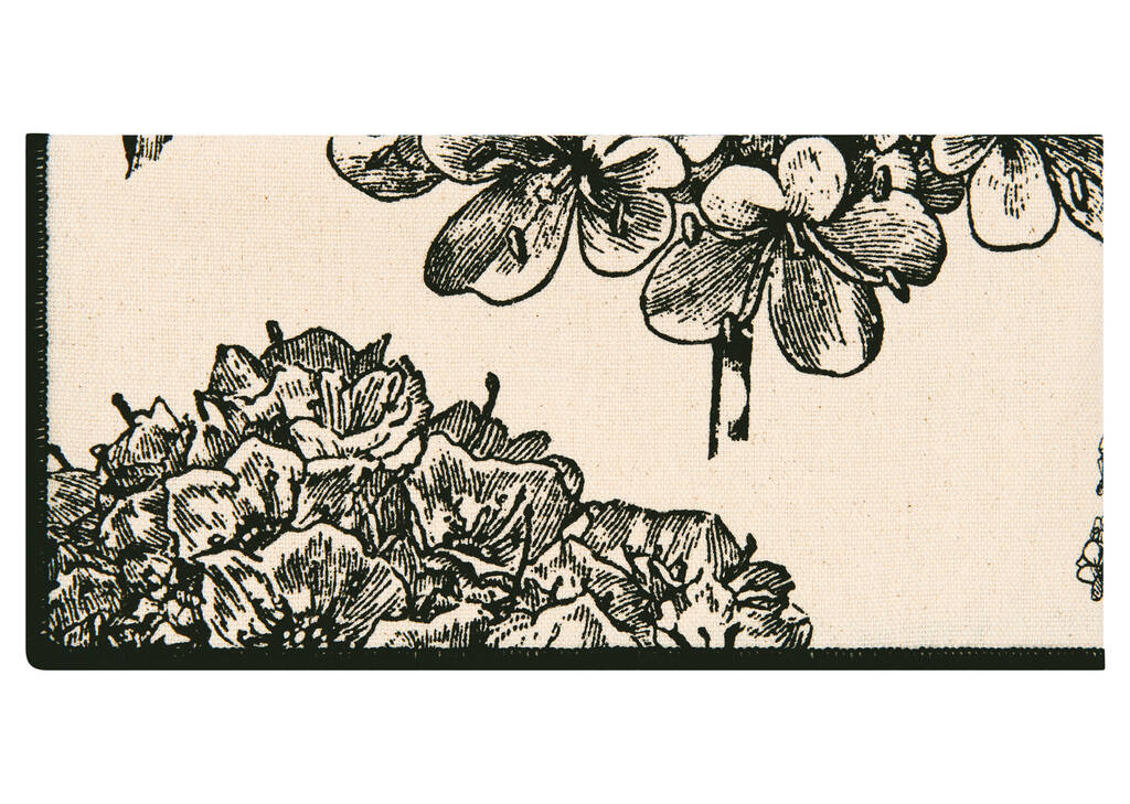 Hydrangea Napkin Set of 6 Natural/Black
