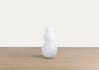 Frosty Snowman Decor Tall White