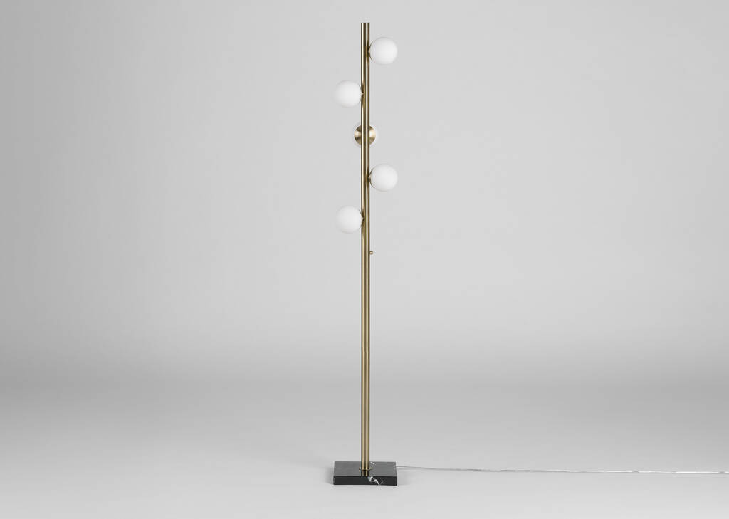 Leary LED Floor Lamp Brass