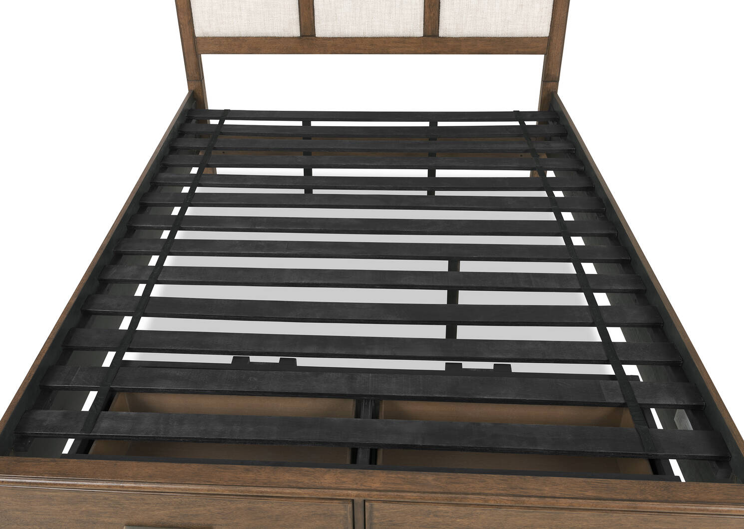 Wickham St Bed -Arwin Br/Yala Tan, QUEEN