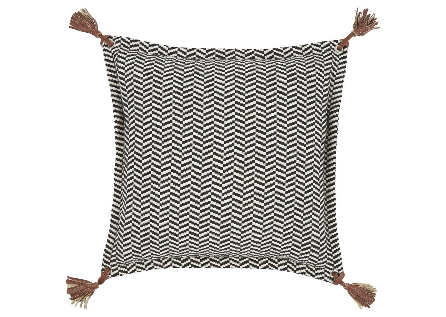 Coussin Robson 20x20 noir/blanc/br clair