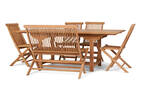 Sumatra Folding Bench -Teak Natural