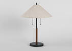 Cayley Table Lamp Walnut/Black