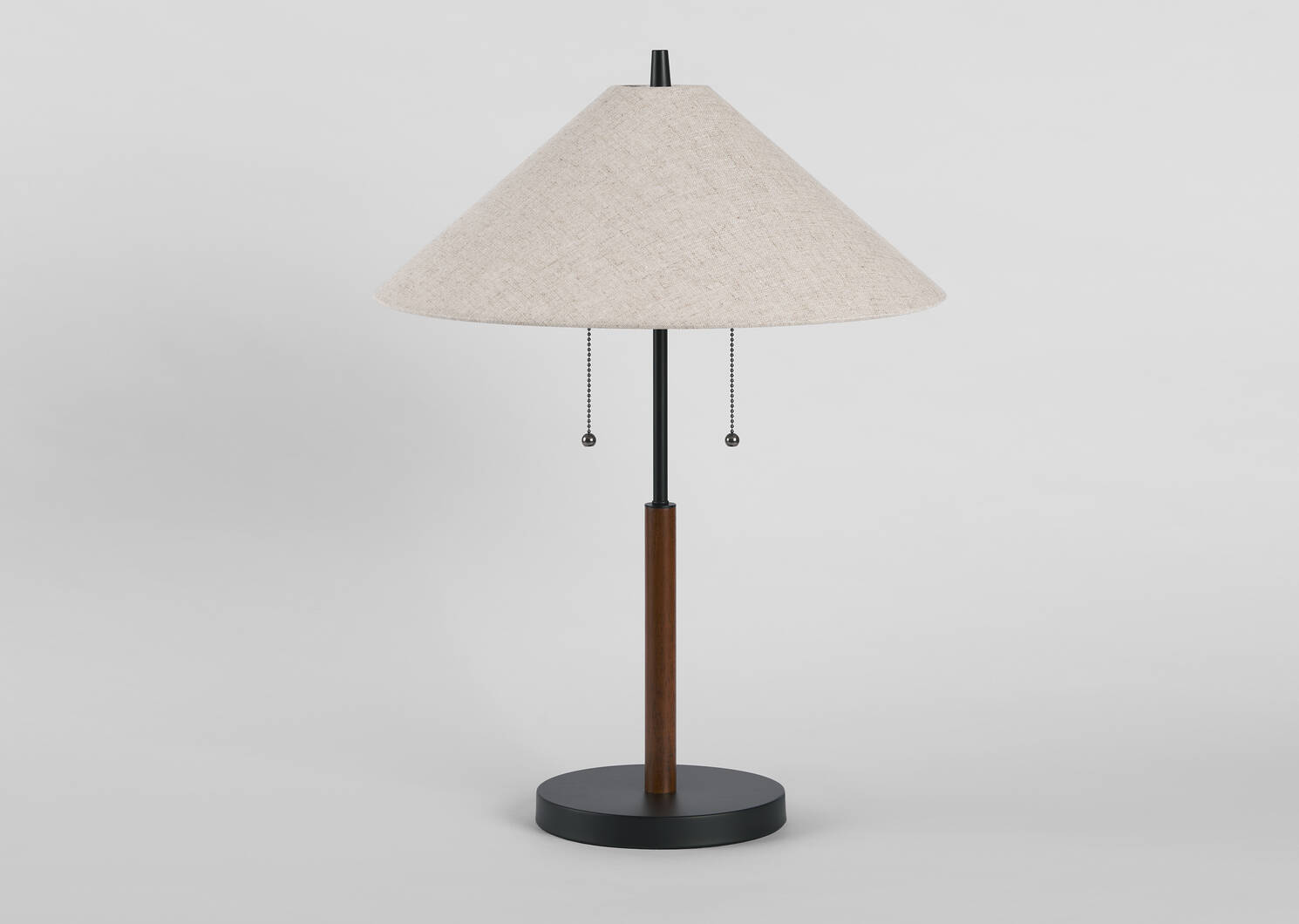 Cayley Table Lamp Walnut/Black