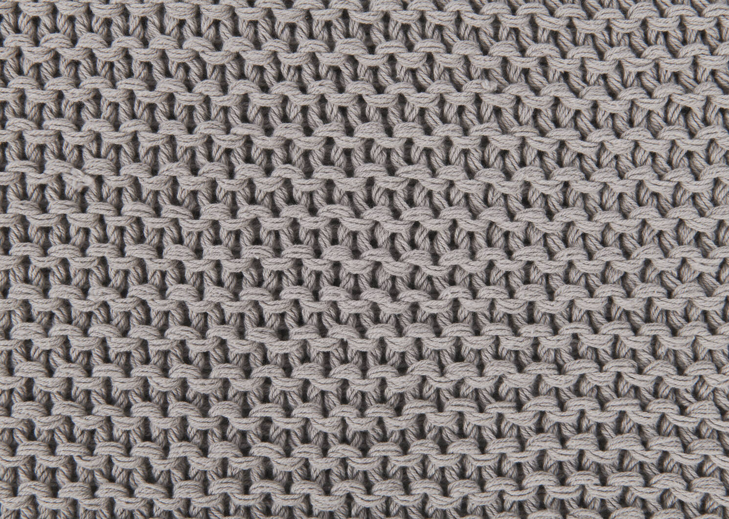Jeté en coton Pederson gris pâle