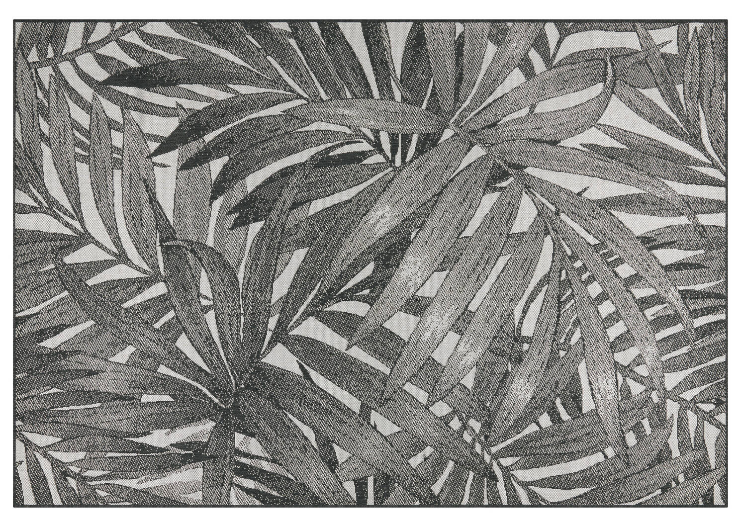 Makaha Outdoor Rug 79x115 Black/Grey