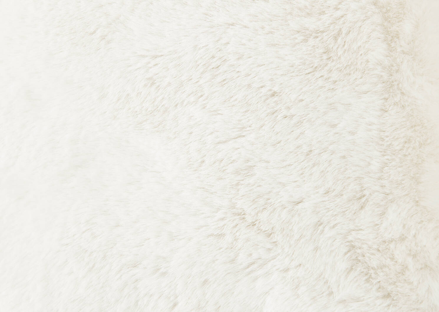Cate Faux Fur Pillow 24x24 Ivory