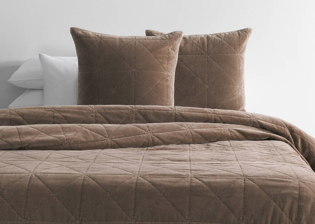 Dessus-de-lit velours de coton Joye ch.