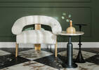 Aly Velji Marble Accent Table