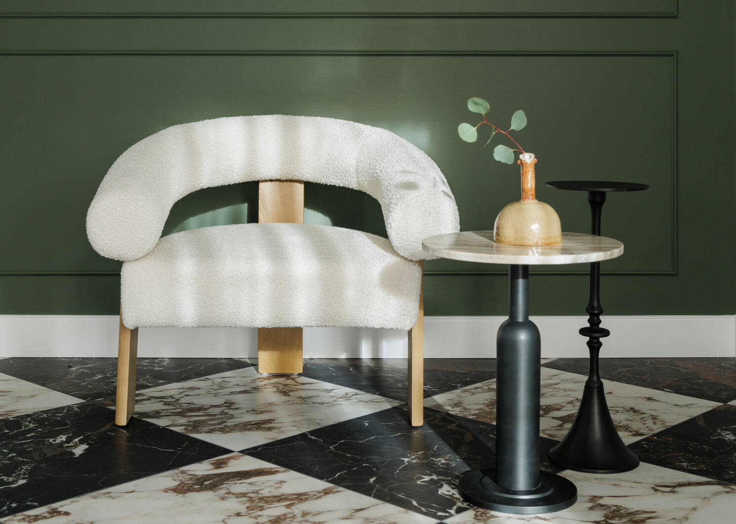 Aly Velji Marble Accent Table