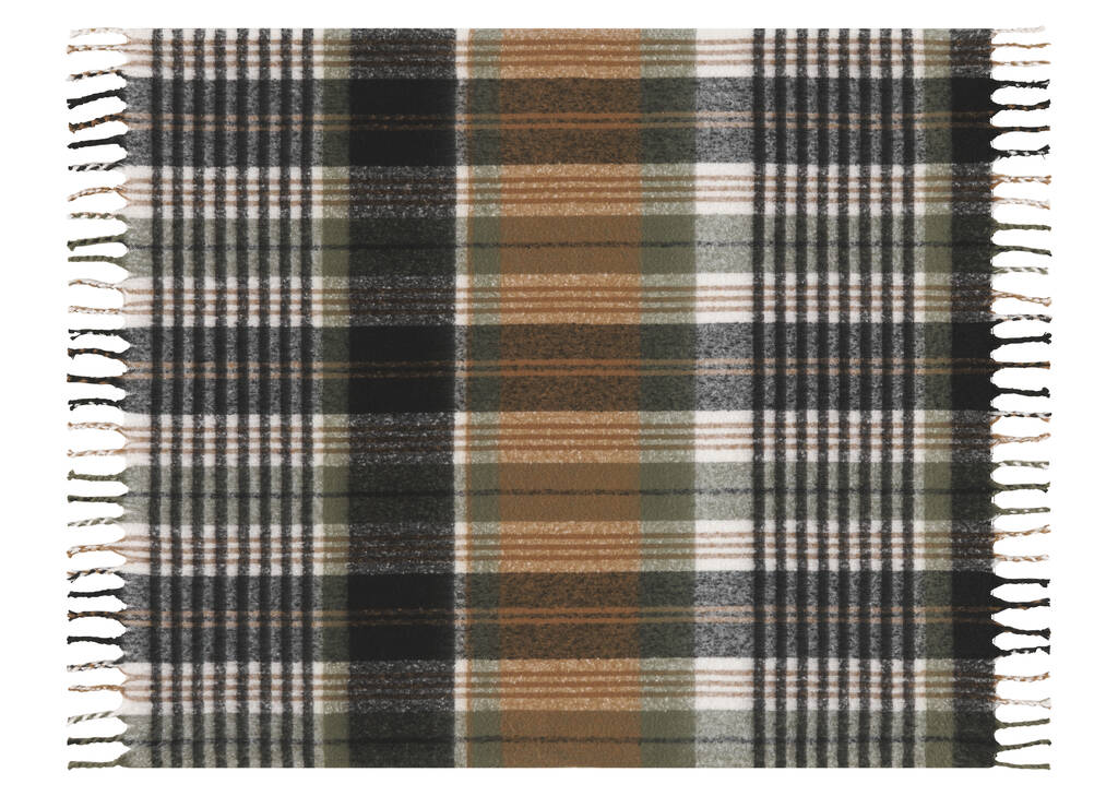 Remi Plaid Throw Multi/Green