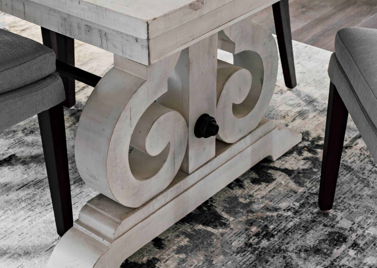 Churchill Ext Dining Table -Sutter Alabaster