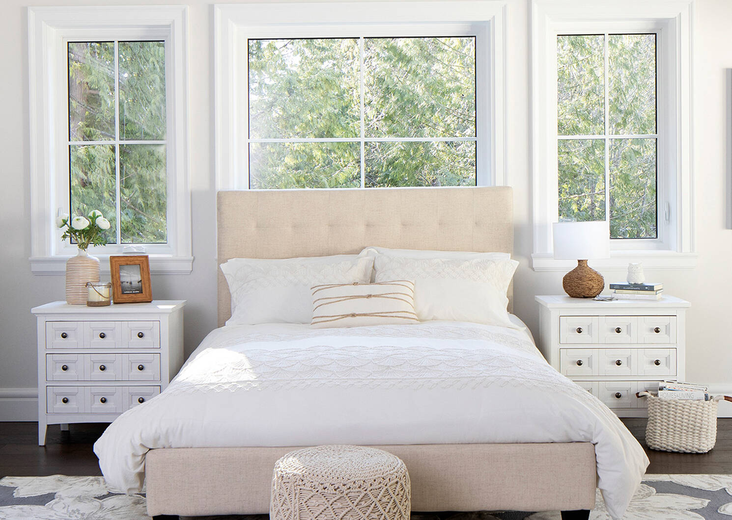 Spencer Bed -Polo Grey, QUEEN