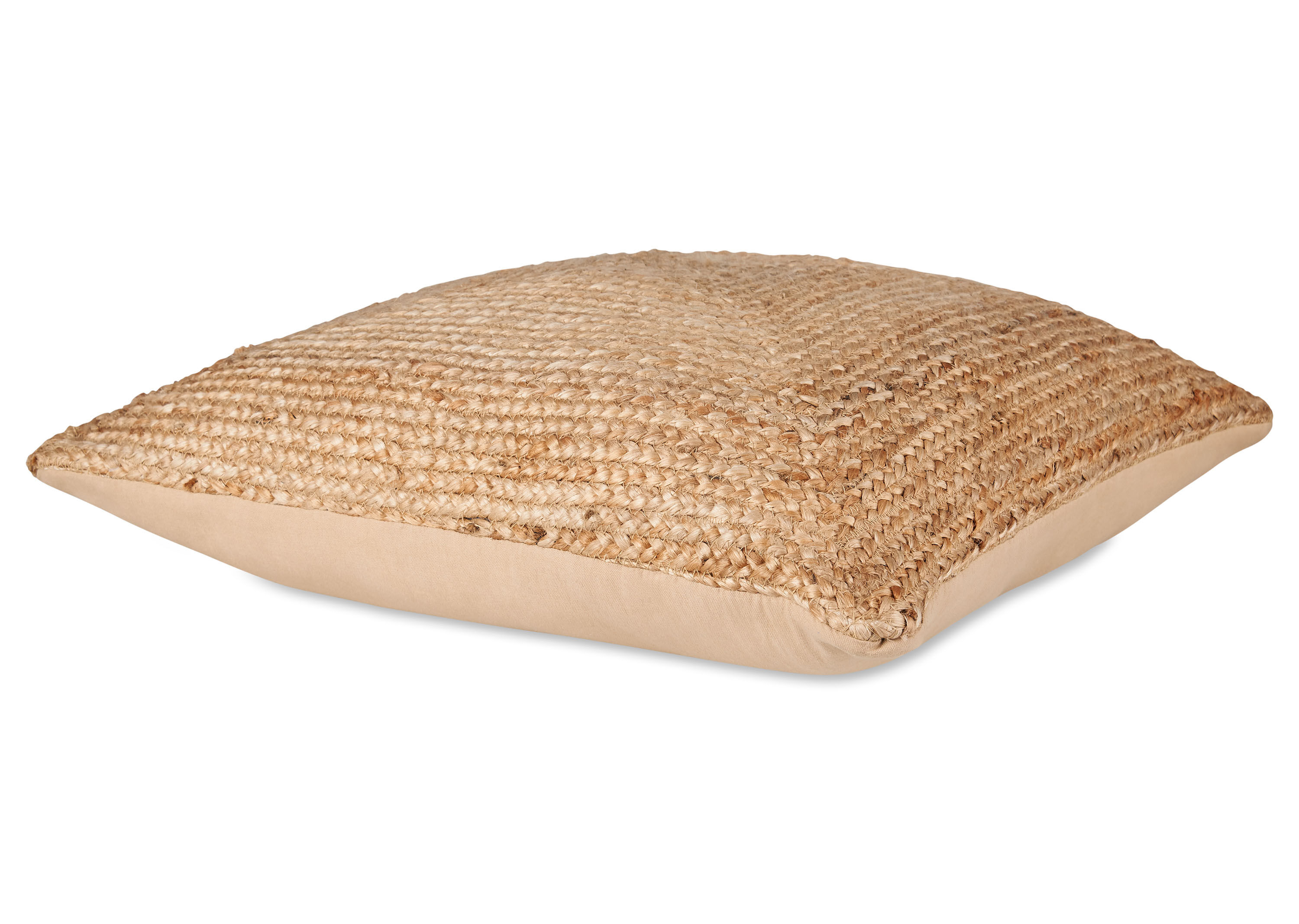 Braided jute shop floor cushion